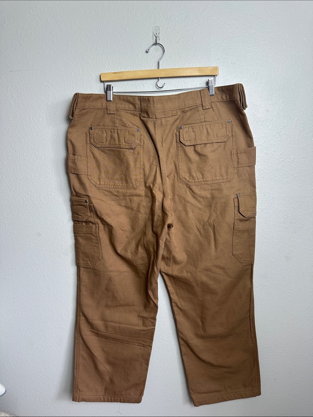 Duluth Trading Co. Tan Canvas Work cargo pants - Picture 4 of 4